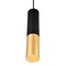 Cwi Lighting Anem 1 Light Down Mini Pendant With Matte Black & Satin Gold Finish 1015P2-1-129 - alternate 3